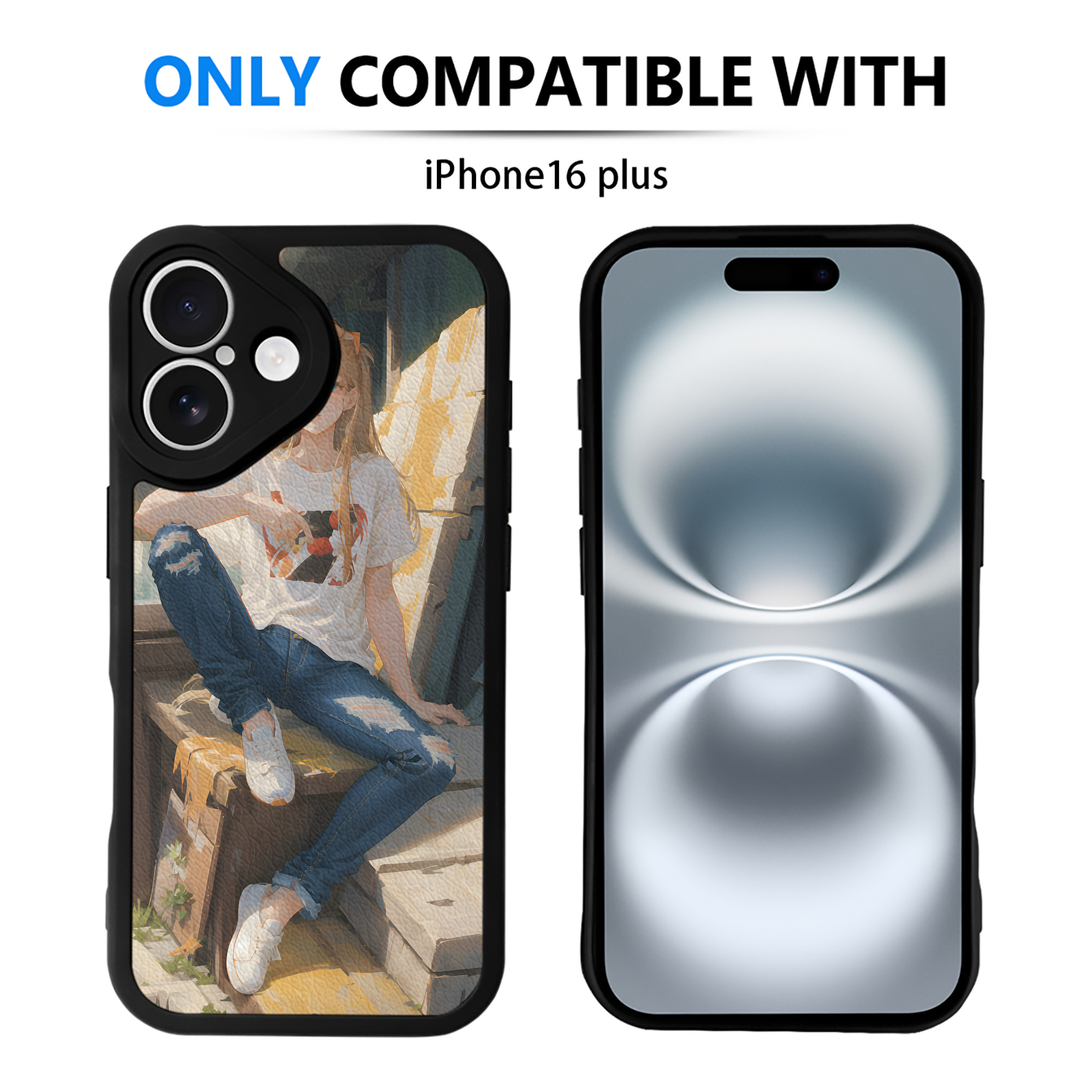 （画像用） EVA 新世紀エヴァンゲリオン 【iPhone 16シリーズ対応】シリコンスマホケース（レザー調） 材質：シリコン